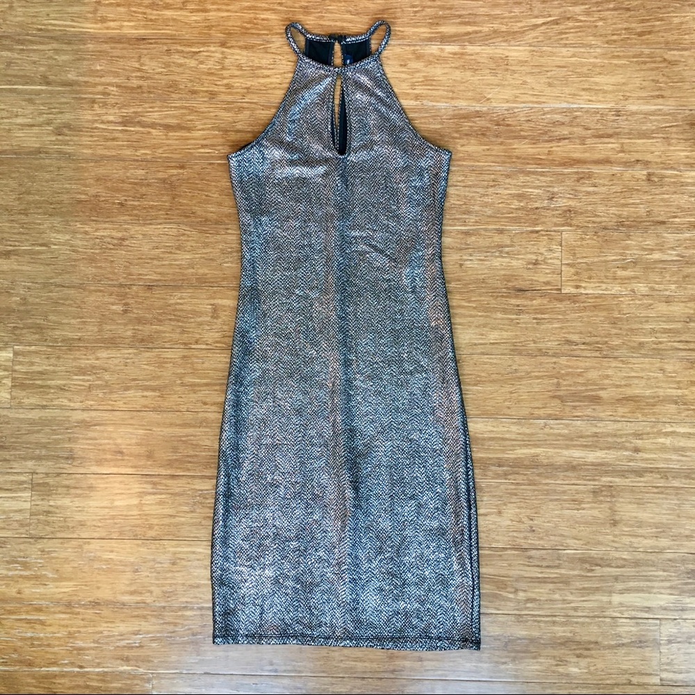 One Clothing silver and black dress - Picture 1 of 3